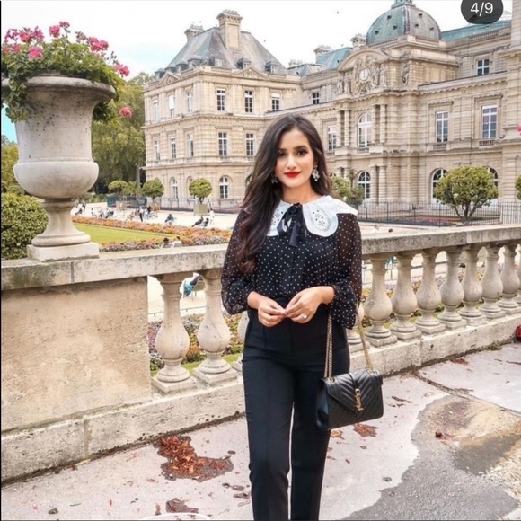 ZARA Polka Dot Blouse - Picture 2 of 16